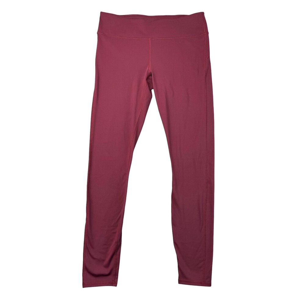 Fabletics Leggings Womens Medium Red Stretch Athlesiure Workout Yoga Active Pant